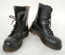 Anfibi Dr. Martens 10 fori nero n37 donna classic Punk Mod Rock -63N