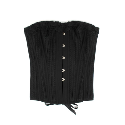 Corsetto nero pizzo - in,