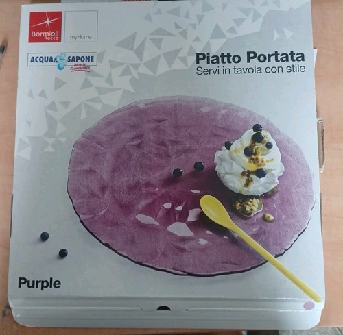 Piatto portata vetro - piatto,