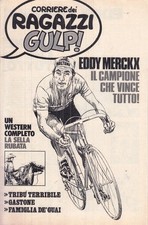 FR- LOTTO 3 INSERTI CORRIERE DEI RAGAZZI SAMMY COMANCHE! EDDY MERCKX - 1973- L25