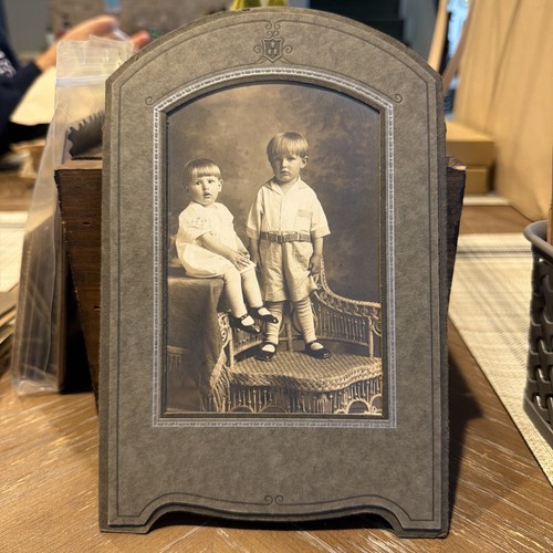 Vintage sibling portrait - 4"x6",
