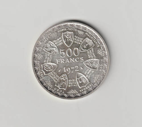 500 franchi 1972 banca - 500,