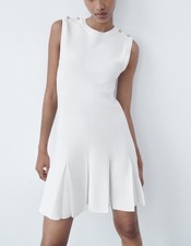 ZARA Vestito Maglia Bottoni