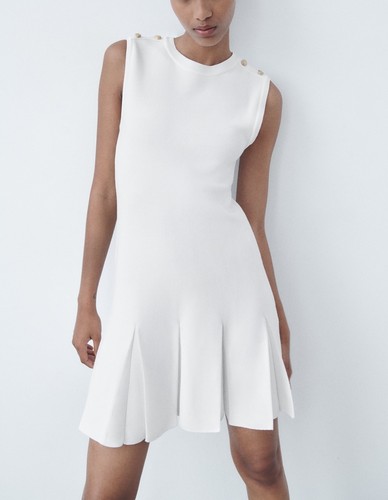 Zara vestito maglia - vestito, bottoni