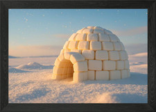 Marshmallow Igloo in un igloo