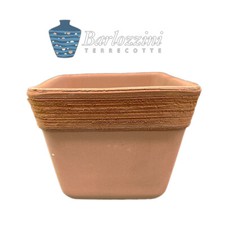 Vaso Quadro Graffiato Terracotta Arredamento Giardino (17,26)