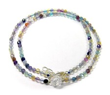 Fluorite collana 5 cm 925 - 44,