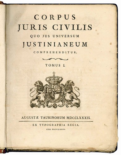 Corpus juris civilis quo - juris,