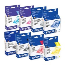 8 scatole inchiostro stampa originale Epson R800 R1800 0540 0541 0542 0543 0544 0547 0548 0549