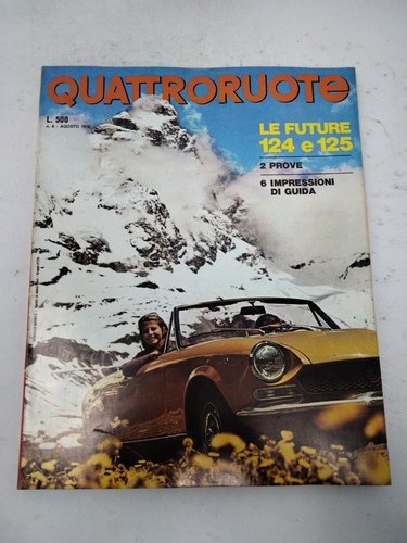 Quattroruote fiat 124 spider - quattroruote,
