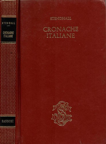 Cronache italiane stendhal - italiane., .