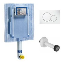 Cassetta risciacquo da incasso Sigma 8 Geberit + placca sigma 01 bianca