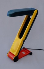 BENETTON Folding Table LAMP Italian Designer Memphis Post Modern Vintage 80s 90s