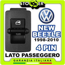 Pulsante Alzacristallo Interruttore Vetro Passeggero VW NEW BEETLE 1C1 9C1 4PIN