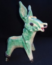 SCULTURA GRANDE ASINO CERAMICA AVALLONE ITALY VIETRI  NO GAMBONE RARO POTTERY MI