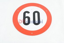 CONTRASSEGNO SEGNALE LIMITE VELOCITA' 60 PER AUTOCARRO CAMION RIMORCHIO - DR2166