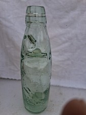 Antica bottiglia gassosa chiusura a pallina Saint Thomas Exeter Barnsley Inglese