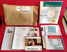 ADOBE ILLUSTRATOR 5.0 DELUXE MAC MACINTOSH APPLE VINTAGE  RETROCOMPUTER SOFTWARE