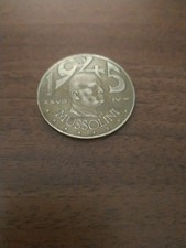 20 Lire Benito Mussolini 1945 Moneta.