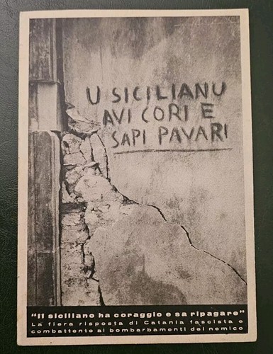 Cartolina sicilianu avi cori - sicilianu,
