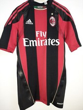 MAGLIA CALCIO MILAN TECHFIT 2010/11 HOME ORIGINALE SHIRT PLAYER MATCH NO ISSUED