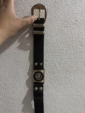 Gianni Versace cintura uomo vintage 1992 pelle