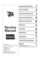 JCB 8052 8060 RILASCIO MANUALE