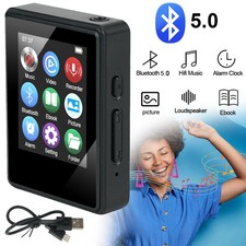 Lettore MP4, Mini Touch Screen Bluetooth 5.0 MP4 Lettore Musicale Lettore Video E-Book