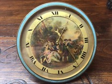 BAUME ET MERCIER à Genève-Pendulette à décors peint de scènes galantes