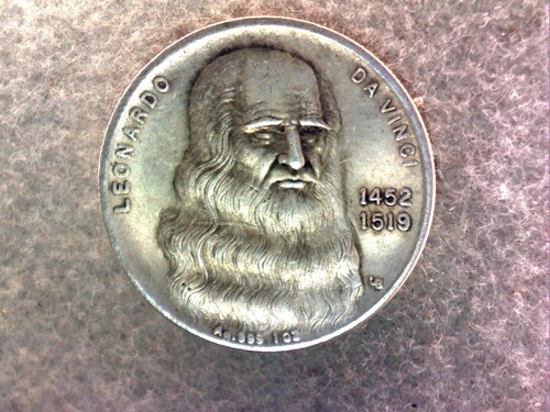 Medaglia leonardo vinci - leonardo,