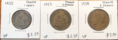 Lotto monete francia - francia:, 1