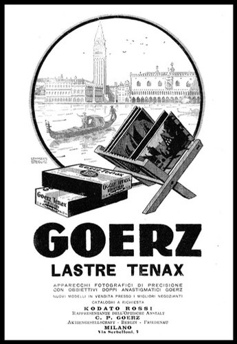 Pubblicita 1922 goerz - pubblicita', lastre