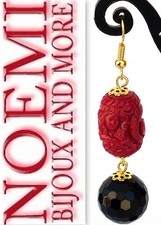 NOEMI GIOIELLI ORECCHINI DONNA PIETRE DURE ONICE RESINA VARI COLORI  OR213