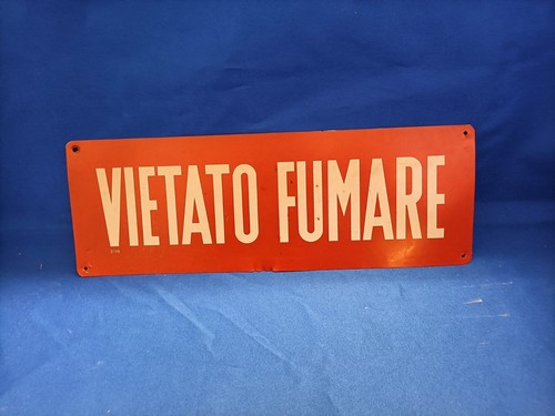 Cartello vintage vietato - cartello,