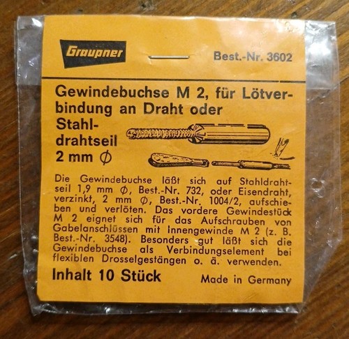 Graupner 3602 gewindebuchse - 3602,
