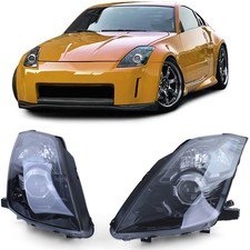 Kit Fari Xenon Facelift D2S Nero Fumo Coppia per Nissan 350Z Z33 02-09