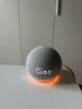 Echo Dot 5 Con Orologio Bianco