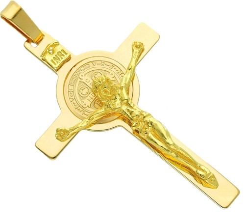 Ciondolo croce oro giallo - ciondolo,