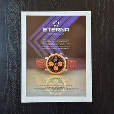 1990 Eterna Chrono Matic - Original AD Advertising Pubblicità Vintage