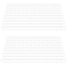 2pz Piastra Filtro Acquario Professionale Serbatoio Divisori Comodi Filtri Ghiaia