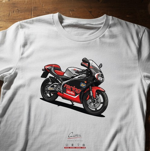 Shirt moto vintage aprilia - t-shirt,
