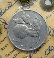 RARA 1 lira Arancia 1947