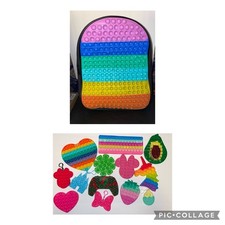 Zaino Fidgit Pop It Arcobaleno