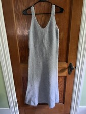 Abito smanicato misto lana