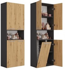 Armadio da bagno BDW, cesto