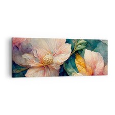 Quadro su Tela 140x50cm Fiori