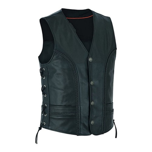 Gilet uomo nero bottoni