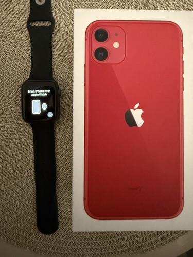 Apple iphone red 128gb - 11,