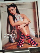 FENDI / GIORGIO ARAMANI (CHRIS PINE) FINE FASHIONS ORIGINAL 2017 ADVERTISEMENT 