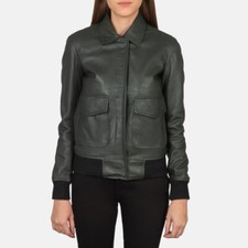 Bomber donna in pelle di